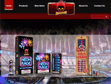 Tablet Screenshot of megabangerfireworks.com